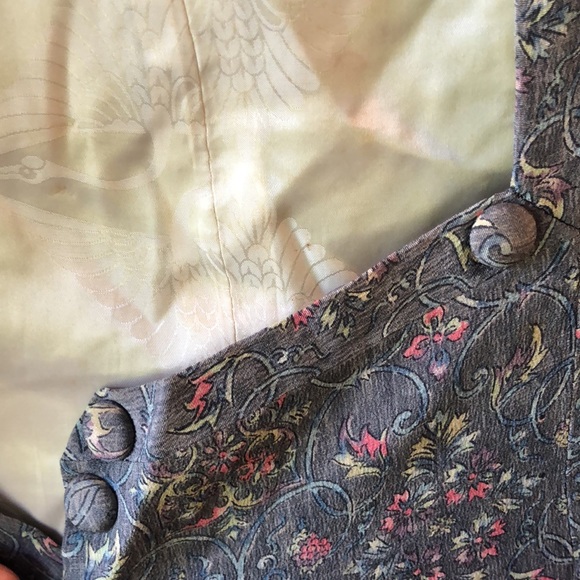 Light weight blue/grey silk michiyuki coat - Picture 5 of 6